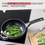 Fackelmann 688125 wok tous feux 20 cm sans PFAS, poêle de cuisson, poêle sans PFAS, poêle antiadhésive, poêle tous feux, poêle i
