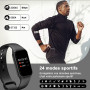 Blackview Montre intelligente pour Hommes et Femmes Montre de fitness Écran couleur 1,47 pouces Bracelet de fitness Podomètre Mo