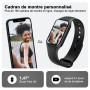 Blackview Montre intelligente pour Hommes et Femmes Montre de fitness Écran couleur 1,47 pouces Bracelet de fitness Podomètre Mo