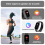 Blackview Montre intelligente pour Hommes et Femmes Montre de fitness Écran couleur 1,47 pouces Bracelet de fitness Podomètre Mo