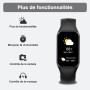 Blackview Montre intelligente pour Hommes et Femmes Montre de fitness Écran couleur 1,47 pouces Bracelet de fitness Podomètre Mo