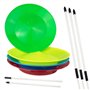 Juggle Dream Kit 4 Assiettes Chinoises et 4 Bâtons Divisibles - Plat de Jonglage Chinois - Jouets de Cirque et de Jonglage