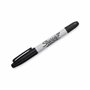Sharpie Lot de 3 marqueurs permanents à double pointe – Encre noire – Pointe fine et ultra fine
