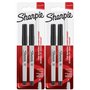 Sharpie Lot de 4 marqueurs permanents à pointe ultra fine – Encre noire