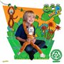 EcoBuddiez Tree Huggers - Orang Outan de Deluxebase. Peluche bébé à Suspendre de 72 cm fabriquée en Bouteilles Plastique recyclé