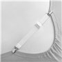 4X Clips pour draps de lit Blancs – Attaches pour Bretelles – Sangles pour Porte-Matelas pour draps Plats et Housses – Sangle él