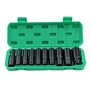 KATSU 1/2" Jeu de Douilles Profondes Impact 10 Pièces 8mm-24mm Métrique Clé Jeu de Douilles à Chocs Profondes
