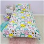 Character World Squishmallows Parure de lit Simple sous Licence Officielle Flash | Parure de lit réversible Double Face avec tai