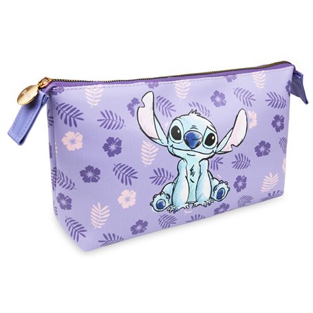 Disney Trousse de Toilette Stitch Pochette Maquillage Voyage Rangement Makeup Bag Vanity Idée Cadeau Fille Ado Femme