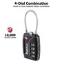 SharkByte TSA Lot de 2 Serrure pour Valise, Cadenas à Combinaison de Sécurité à 4 Cadrans pour Valises, Sac de Voyage, Casier de