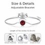 Philip Jones Bracelet en Cristal Rouge foncé créé avec des Cristaux Zircondia®