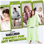 Disney The Mandalorian Pull Plaid Homme Femme, Sweat Oversized en Polaire, Poncho Plaid XXL Long avec Manches, Goodies Star Wars