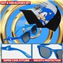 SONIC THE HEDGEHOG Casquette Enfant Garcon Ensemble Casquette Garcon Fille et Lunettes de Soleil Enfant UV400 Chapeau Plage Enfa