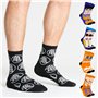 Dragon Ball Z Chaussettes Homme Fantaisie, Coffret de 5 Paires Chaussettes Humour Idée Cadeau Anime Manga Taille 40-46