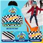 Hot Wheels Ensemble d'Accessoires d'Hiver Garçon, Bonnet, Écharpe et Gants - Cadeau Enfant