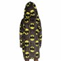 DC Comics Vêtements d'intérieur à Capuche en Polaire surdimensionnée pour Enfants Batman Gris Taille Unique