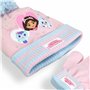 Gabbys Dollhouse Ensemble chapeau et gants pour filles | Bonnet et gants d'hiver pour enfants | Bonnet filles | Marchandise offi