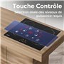 Ciarra Plaque à Induction 4 Foyers 6000W - Commande Tactile LED - 9 Niveaux de Puissance- Minuteur - Verrouillage Enfant - Plaqu