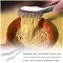 Cozlly Pinces à Spaghetti, pince de service à pâtes en acier inoxydable, Pinces en Forme de Peigne, mesure spaghetti avec 4 trou