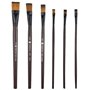 Volumoon 6 Pcs Pinceaux Kits, Pinceaux de Peinture à l'huile pour Aquarelle, Gouache Acrylique Peinture Brosse, Pinceaux pour En