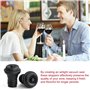 volumoon 6pcs Bouchons à Vin, Bouchon Silicone Bouteille, Bouchons pour Pompes à Vide, Bouchon Hermétique Vin, Bouchon Vin en Si