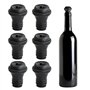 volumoon 6pcs Bouchons à Vin, Bouchon Silicone Bouteille, Bouchons pour Pompes à Vide, Bouchon Hermétique Vin, Bouchon Vin en Si