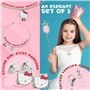 Hello Kitty Parure Bijoux Enfants Fille, Collier, Bracelet et Boucles d’Oreilles - Cadeau Ado Fille