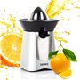 Duronic JE6 SR Presse-agrumes noir de 100 Watts 2 Cônes interchangeables Bec verseur antigouttes Tamis récupérateur de Pulpe Idé