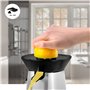 Duronic JE6 SR Presse-agrumes noir de 100 Watts 2 Cônes interchangeables Bec verseur antigouttes Tamis récupérateur de Pulpe Idé