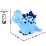 Mousehouse Gifts - Tirelire pour Enfant - en Forme de Dinosaure - Fille/garçon - Bleu - 7 x 16 x 13 cm
