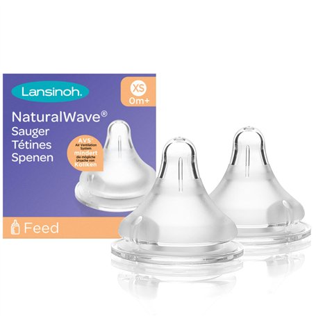 Lansinoh I Tétine Natural Wave XS I A partir de la naissance X2