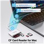 KiWiBiRD Lecteur Carte Compact Flash USB C CF Card Reader mémoire externes SD Micro SD Type C, Compatible avec iPhone 16 15 Plus