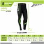 Brisk Bike Pantalon Cycliste Femme Hiver - Pantalons de Cycliste Femme Rembourré Pantalon Cycliste Femme Long (Green/Black, S)