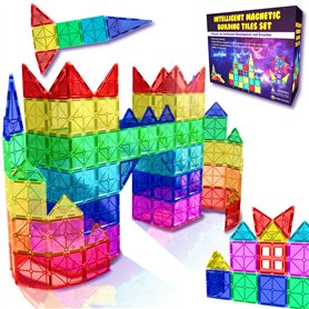 Desire Deluxe Ensemble de Blocs et Briques Magnétiques de Construction - Jouet éducatif pour Enfants, Filles et garçons 3, 4, 5, Desire Deluxe Ensemble de Blocs et Briques Magnétiques de Construction - Jouet éducatif pour Enfants