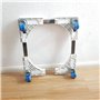 TOPWAY Base Mobile de Réfrigérateur Machine à Laver Réglable 52cm-72cm, 300kg Charge, avec 4 × 2 roues Pivotantes à Frein de Ver