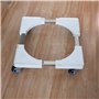 TOPWAY Base Mobile de Réfrigérateur Machine à Laver Réglable 52cm-72cm, 300kg Charge, avec 4 × 2 roues Pivotantes à Frein de Ver
