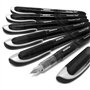 Zebra Fuente Lot de 6 stylos plume jetables Encre noire
