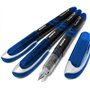 Zebra Fuente Lot de 6 Stylos plume jetables Encre bleue