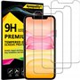 4youquality Lot de 2 films protecteurs d'écran en verre trempé pour iPhone 11 et iPhone XR - anti-rayures (6
