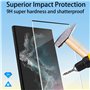 4youquality Lot de 2 protections d'écran en verre trempé pour Samsung Galaxy S22 Ultra, [LifetimeSupport] [Résistant aux chocs] 