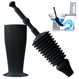 Luigi's Ventouse Deboucheur WC - Déboucheur de Toilettes Surpuissant et Flexible - Soufflet Débouche Toilette - Ventouse pour De