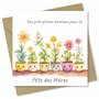 Absolutely Yours Carte de fête des Mères pour maman. Motif « Pots d'amour ». Carte avec enveloppe assortie (150 x 150 mm