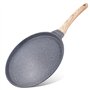 joeji's Kitchen Crêpière Pancake Poêle 26cm - Ultra Antiadhésif Facile à Nettoyer - Compatible Induction - Poignée en Bakélite D