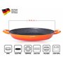 INTIGNIS Poêle à paella avec couvercle | 36cm | Grande | Compatible avec l'induction | Revêtement céramique antiadhésif | Résist