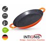 INTIGNIS Poêle à paella avec couvercle | 36cm | Grande | Compatible avec l'induction | Revêtement céramique antiadhésif | Résist