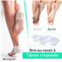 aZengear Protège-talons en silicone (lot de 4) pour chaussures | Prévient ampoules et talons fendillés | Coussinets, manchons et