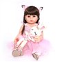 SYP Poupée Reborn 48cm Bebe Reborn Fille 18 Pouces Réaliste Bebe Reborn Nurserie Vrai Enfant Garçon Jouet Cadeau de noël