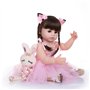 SYP Poupée Reborn 48cm Bebe Reborn Fille 18 Pouces Réaliste Bebe Reborn Nurserie Vrai Enfant Garçon Jouet Cadeau de noël