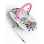 LADIDA My First Baby Transat avec musique apaisante et vibration, barre à jouets amovible avec 2 jouets pour nouveau-nés