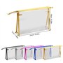 Anseom 5 PCS Sacs de Maquillage en PVC, 24 x 15.5 x 6 cm Sac Cosmétiques en PVC Trousse de Toilette Transparente Trousse Avion e